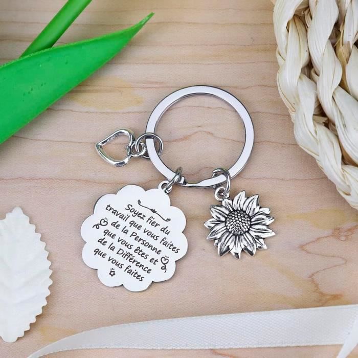 Porte-Clés Collègue Personnalisable - Cadeau Départ Retraite Ou Remerciement Original