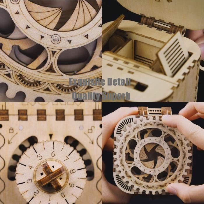 Robotime Calendrier perpétuel Maquettes à Montage mécanique - Puzzl
