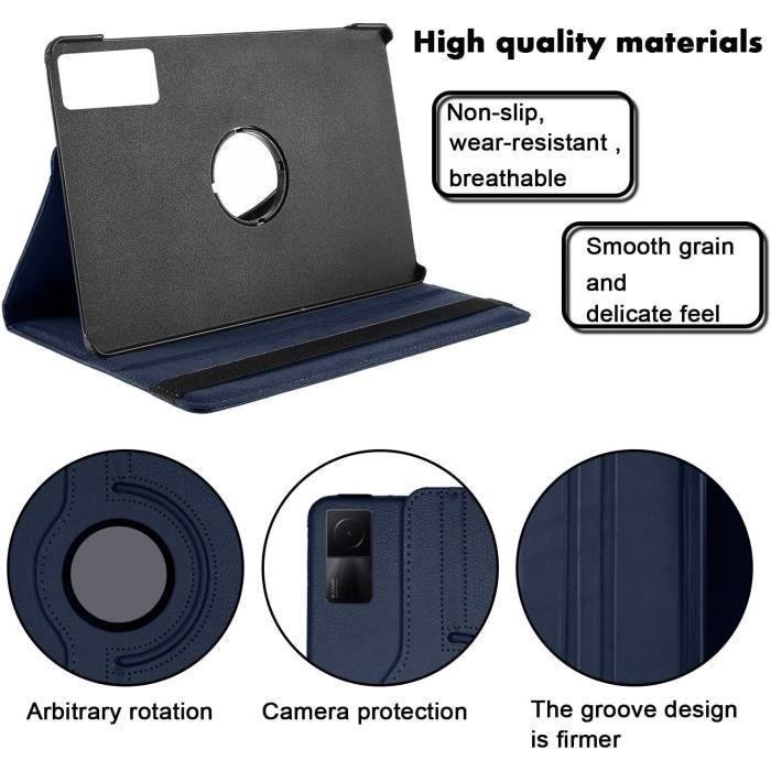 RollinCase Coque enfant pour Xiaomi Redmi Pad 2 11 pouces 2025, coque antichoc avec poignée et sangle pour Xiaomi Redmi Pad 2, Bleu