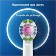 Oral-B 3D White - Lot de 3 têtes de rechange pour brosse à dents électrique avec technologie CleanMaximiser-3