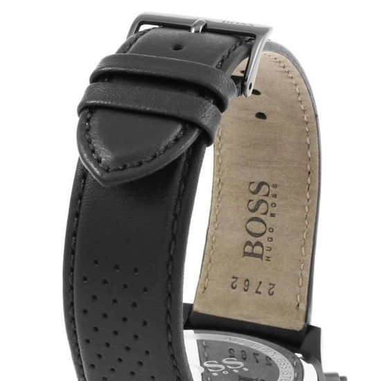 Hugo BOSS Homme Chronographe Quartz Montres bracelet avec bracelet en Cuir  - 1513474 , - Achat/vente montre - Cdiscount