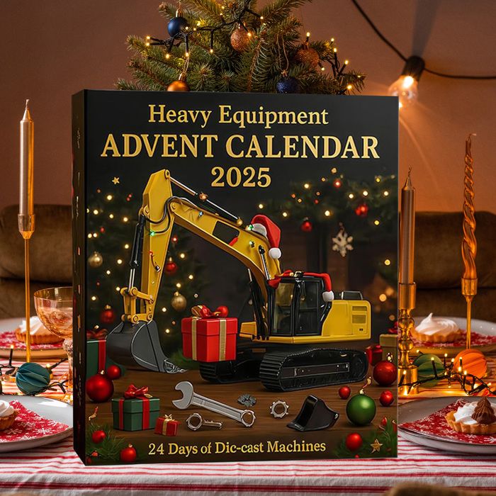 Calendrier De L'Avent 2025 Véhicules De Chantier - 24 Mini Engins En Métal à Collectionner Et Suspendre - 5