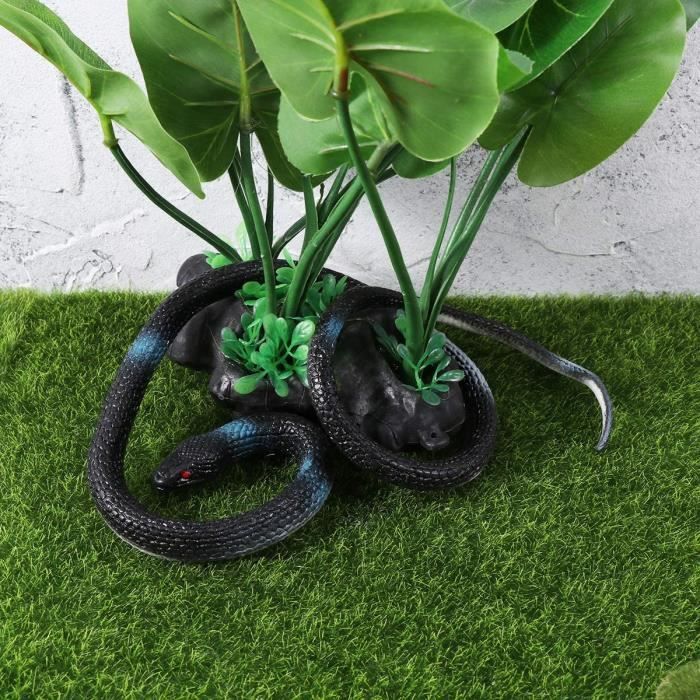 Tokaneit 2 Pièces Serpents en Caoutchouc Réalistes, Faux Serpent, 75cm Réaliste Rainforest en Caoutchouc Serpent, Accessoires de Jardin Blague Blague Cadeau Tokaneit 2 Pièces Serpents en Caoutchouc Réalistes, Faux Serpent, 75cm Réaliste Rainforest en Caoutchouc Serpent, Accessoires de Jardin Blague Blague Cadeau