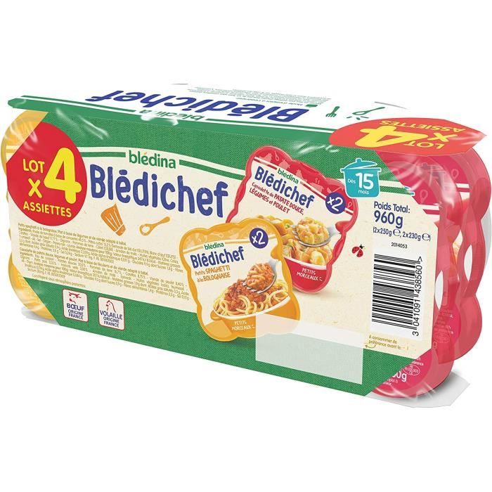 Blédichef Spaghettis Bolognaise - Repas Bébé dès 12 mois