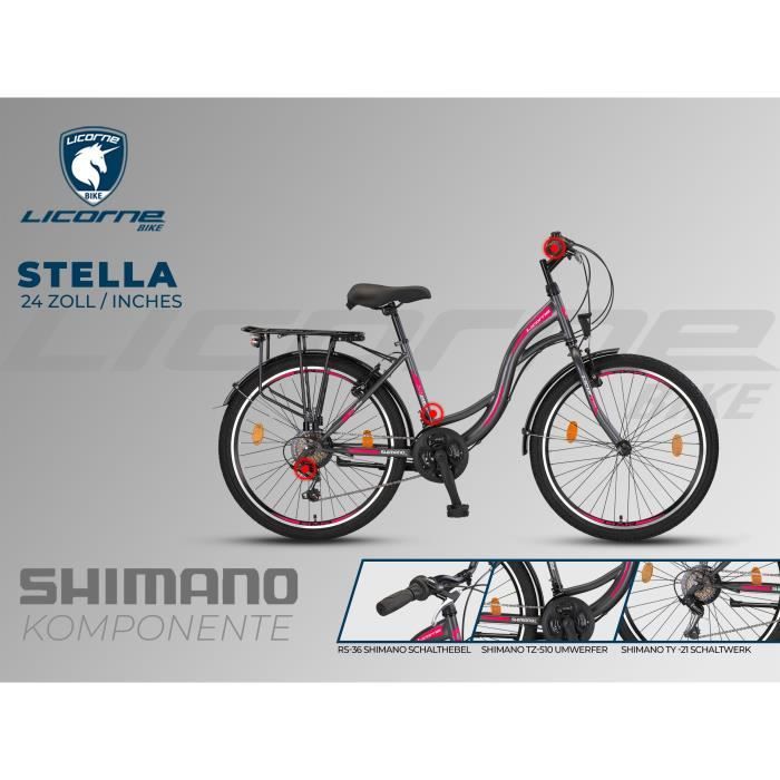 Vélo de ville Licorne Bike Stella Premium 24 pouces Garçon