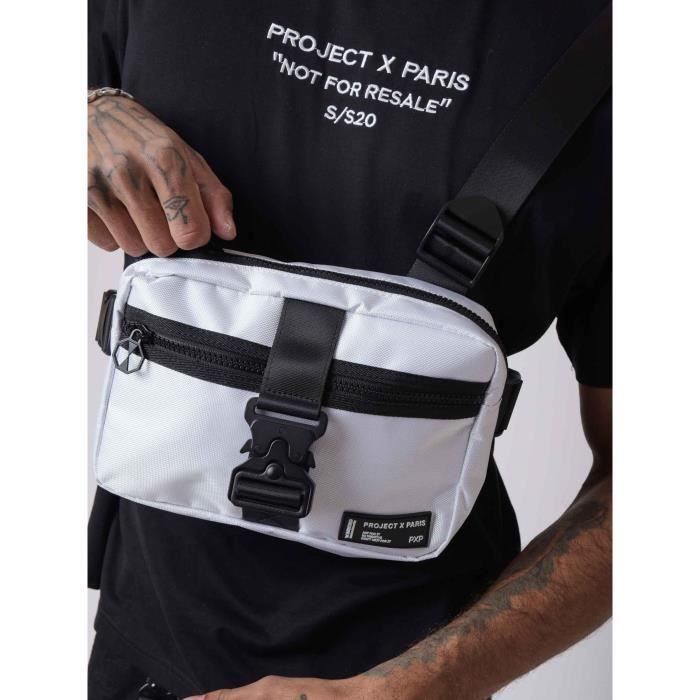 PROJECT X PARIS Sacoche côté à clips Blanc Mixte Polyester