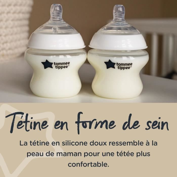 Tétines 6m+ Débit rapide - TOMMEE TIPPEE - Lot de 2 - Silicone -  Transparent - Cdiscount Puériculture & Eveil bébé