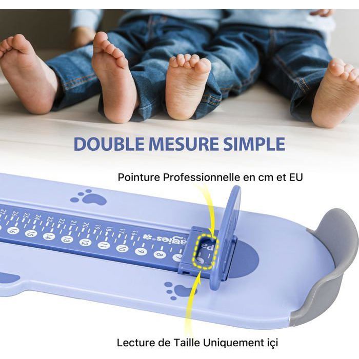 Pédimètre Mesure Pointure Pied Pedimetre Enfant Imprimer A4