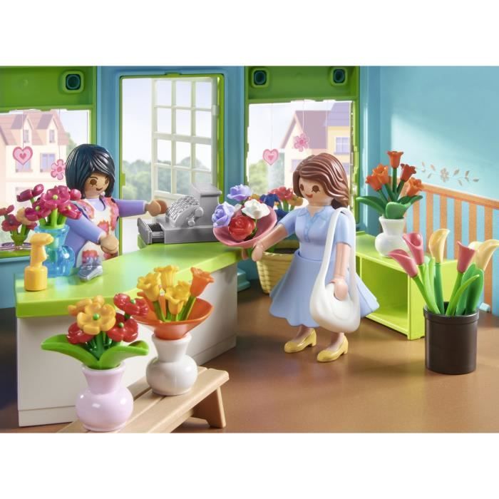 PLAYMOBIL 71807 Boutique de fleuriste et salon de thé, My Life la