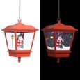 #61883 Lampe suspendue - Lustre Et Suspension Lampadaire de Noël - Décoration de Noël lumière LED Père Noël Rouge 27x27x45 cm Meuble-0
