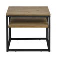 Table De Nuit Chevet Style Industriel Vintage Bois Massif Et