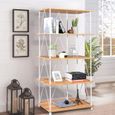 Meuble rangement 80 cm blanc