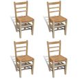 Chaise de cuisine en pin assise bois