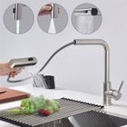 HOMELODY Robinet de Cuisine avec Douchette Extractible Mitigeur d'évier Brossé 3 Jet aux Choix