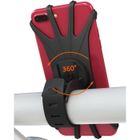 GOTOSEEU Support Téléphone Vélo - Universel Silicone 360° Rotation - 4,0-6,5 Pouces Smartphones Noir