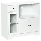 HOMCOM - Armoire pour four à micro-ondes - MDF - 90x40x82cm - Blanc