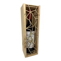 Caisse bois vin vide Mabouteille® pour bouteille standard - Caisse de rangement bois avec glissière ajourée [Caisse bois rangement]