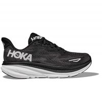 Chaussure de Course Hoka Clifton 9 Homme Noir - Lacets - Synthétique - Plat
