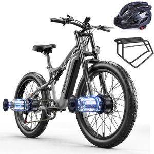 VÉLO ASSISTANCE ÉLEC Vélo électrique SHENGMILO S600 2000W double moteurs 17.5AH SAMSUNG batterie électrique 26 