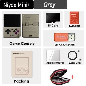 CONSOLE PSP NO card No games - Gris - MIYOO MINI + Plus-Consol