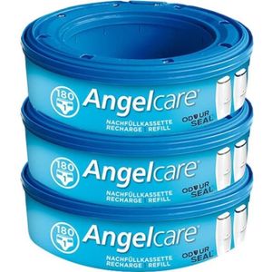 Angelcare Poubelle à Couches + Recharge Anti Odeurs/Grande