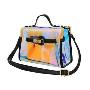 Sacs fourre-Tout clairs Grande capacit/é TENDYCOCO Sac /à bandouli/ère Transparent holographique pour Femmes