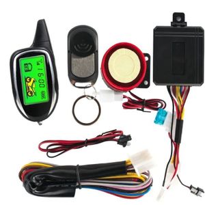 ANTIVOL - BLOQUE ROUE Noir - Alarme de moto avec écran LCD, Système de sécurité Alarma Hurbike, Alarme de démarrage et d'arrêt du m