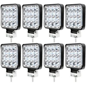 Willpower 2PCS Phare de Travail Led Tracteur 36W 10cm Projecteur LED Voiture 12V Barre Lumière de Travail LED Etanche IP67 Feux de Travail LED pour 4X4 Voiture Camion SUV Bateau 