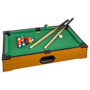 craie et pinceau pour enfants et adultes pour les vacances queues Mini jeu de table Table de billard de table de jouet de jeu de table de billard mini intérieure et extérieure avec triangle balles 