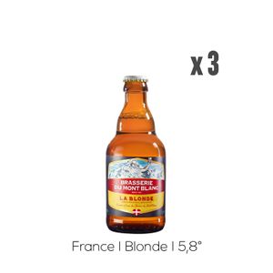 BIERE Pack Bières Mont-Blanc La Blonde - 3x33cl - 5,8%