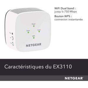 REPETEUR DE SIGNAL NETGEAR Nouveau Répéteur WiFi Puissant EX3110 | Am