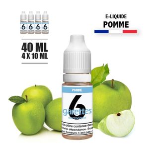 LIQUIDE E-liquide 40ML saveur POMME avec 12MG de nicotine 