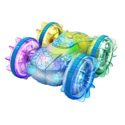 Gofady Voiture Amphibie Télécommandée avec Fonction Jet d'eau, Voiture RC 360° & 180° Flip, Cadeau pour Enfants 3 4 5 6 7 8 Ans Filles Garçons, Jouet Extérieur pour Noël Anniversaire