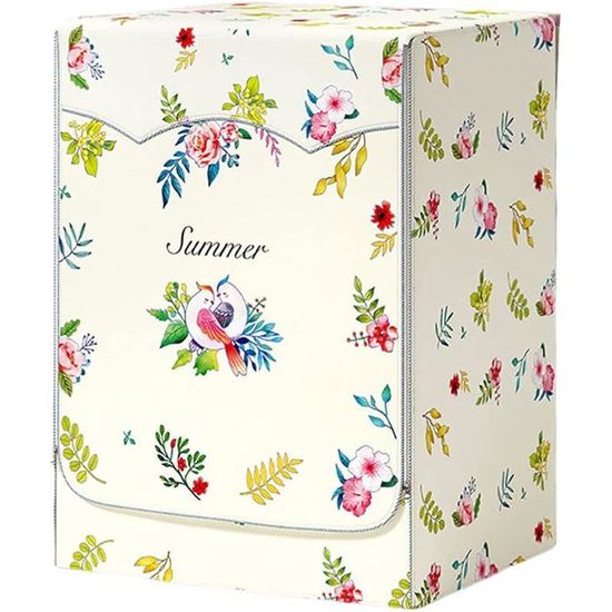Couverture Machine à Laver, Protecteur Imperméable, Protection Solaire Anti- poussière Housse pour Machine Lave-Linge pour Machine à Laver à Tambour/Turbo (Ouverture par Le Haut