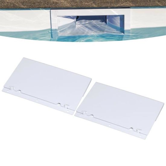 2 Déflecteurs/Portes D’Écumoire Pour Piscine – PVC Blanc, 19,5 X 13,5 Cm – Remplacement Pour Skimmer - 13