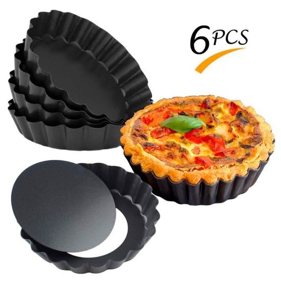 Moule à tarte fond amovible diamètre 32 cm - Moule à tarte anti-adhésif
