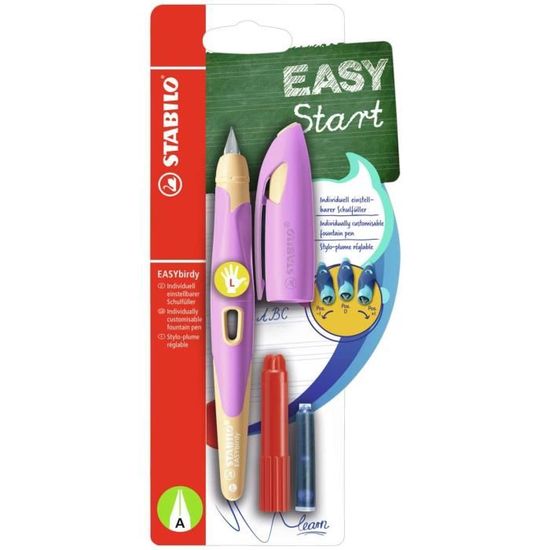 Stylo-plume STABILO EASYbirdy 3D DreamWorld - Ergonomique Pour Enfants Droitiers, Plume Réglable - Rose - 7