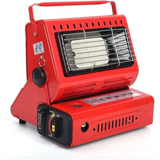 Chauffage De Camping Portable à Gaz – Réchaud Pour Tente Avec Poignée, Idéal Pour Randonnée, Pêche Sur Glace, Jardin Et Patio (Acier Inoxydable, 18,5 Cm)