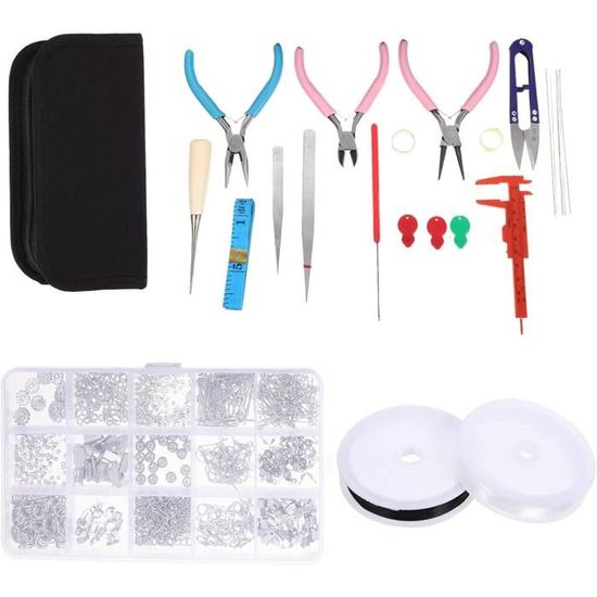 Kit De Perles Et Outillage 8 Pièces PH PandaHall – Trousse Création Bijoux Unisexe
