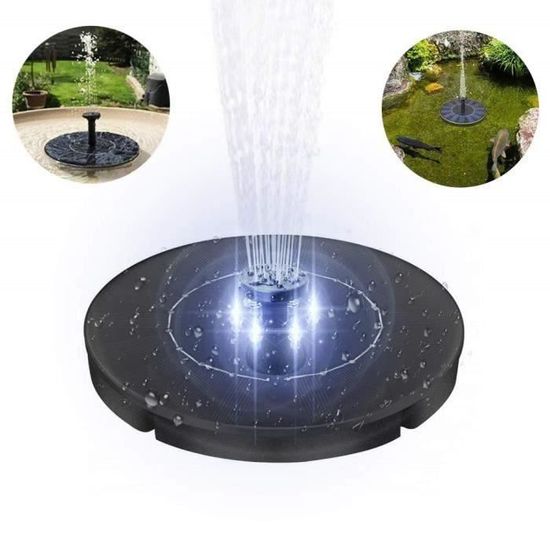 Fontaine Solaire 2W Pour Bassin à Oiseaux - Débit 160 L/h, Jet Jusqu'à 60 Cm, Alimentation Solaire, Décoration Jardin - 6