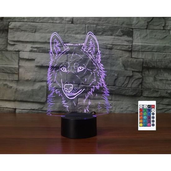 Lampe De Chevet Personnalisable Veilleuse Illusion 3D