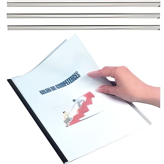 Exacompta - Boîte de 25 baguettes - Reliure manuelle SERODO 6mm -  Transparent - Montage et connectique PC - Achat & prix