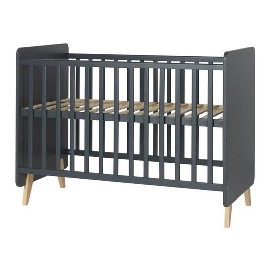 Lit bébé gris anthracite clearance
