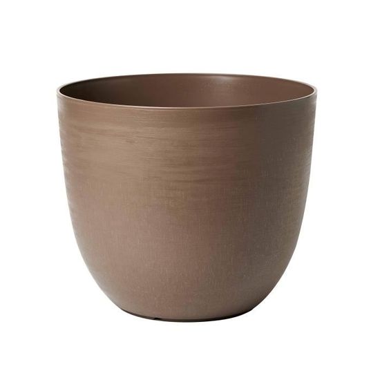 Teraplast Vila Diametro 30cm - Coprivaso Per Piante Da Interno ed Esterno In Plastica Opaca, Colore Oliva, 100% Riciclabile. Copri Vasi Da Interno Ed Esterno