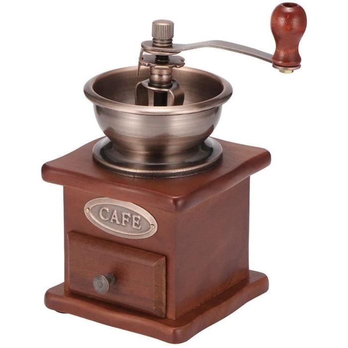 Moulin à Café Manuel Avec Meule Céramique – Broyage Réglable Et Silencieux Pour Café Frais Maison