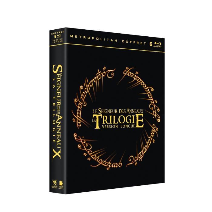 Coffret Blu-ray Trilogie Le Seigneur Des Anneaux : La Communauté De L'anneau, Les Deux Tours & Le Retour Du Roi