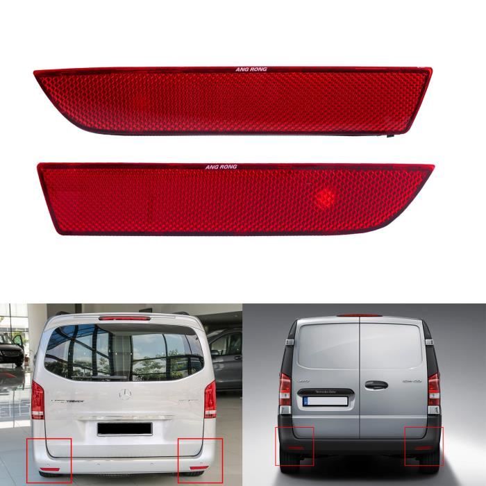 2x Catadioptre pare-chocs arrière réflecteur Pour Mercedes-Benz W447 Vito 2014+