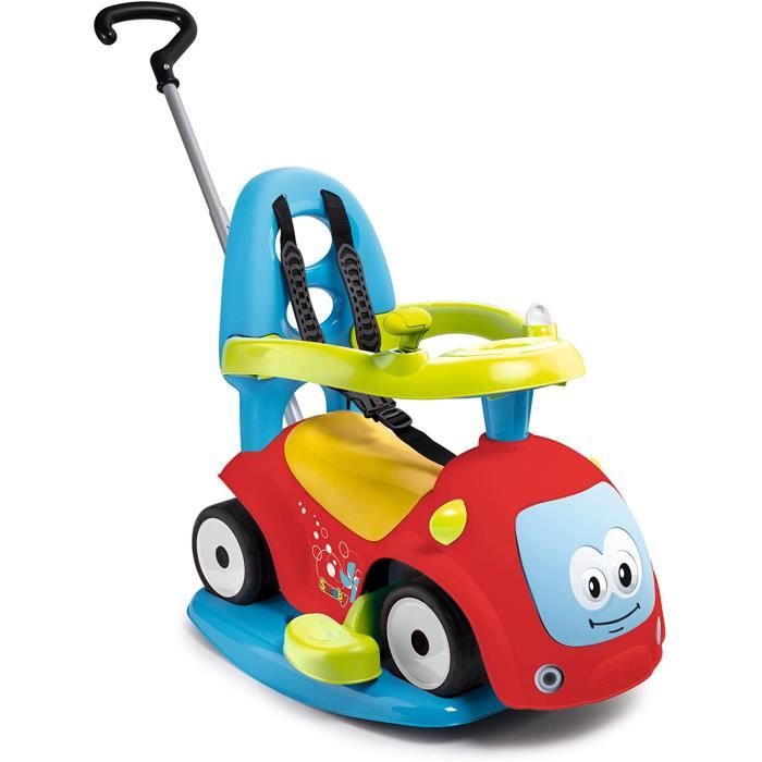 Smoby - Porteur Maestro Balade Rouge - Pour Enfant Dès 6 Mois - Evolutif - Roues Silencieuses - Klaxon - 720302