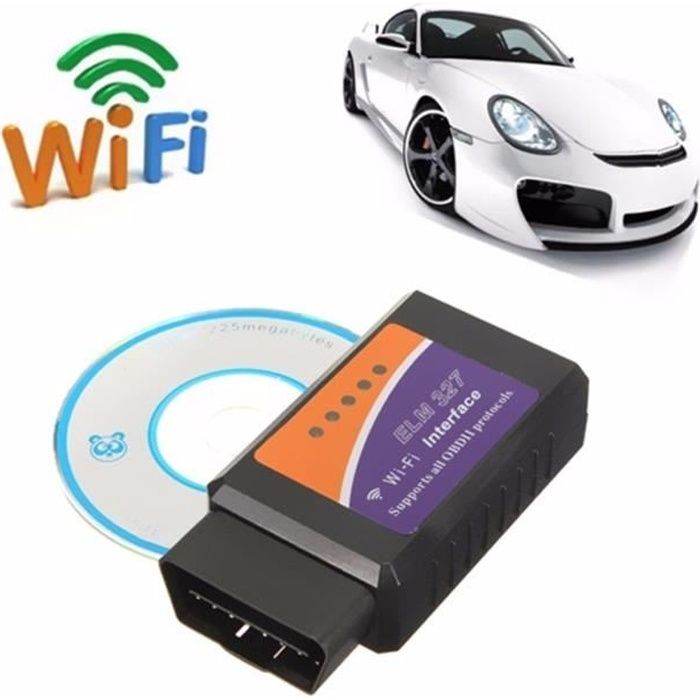 WIFI ELM327 Sans Fil OBDII OBD2 Voiture Diagnostique Scanneur Pour iPhone PC