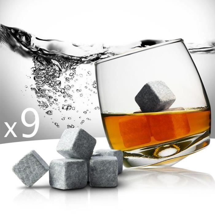 Lot De 9 Pierres À Whisky